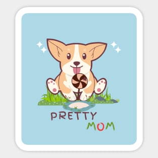 PRETTY MOM LOVER Sticker